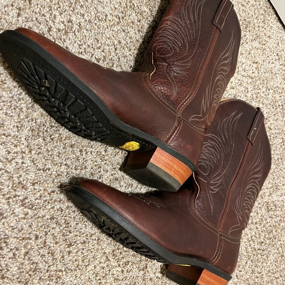 Women’s Dan Post Rich Brown Western Boots - Picture 7 of 13
